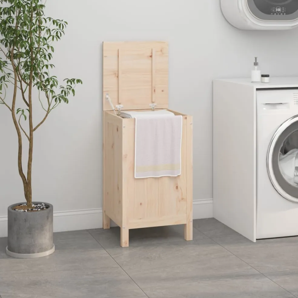 vidaXL Wasmand 44x44x76 cm massief grenenhout