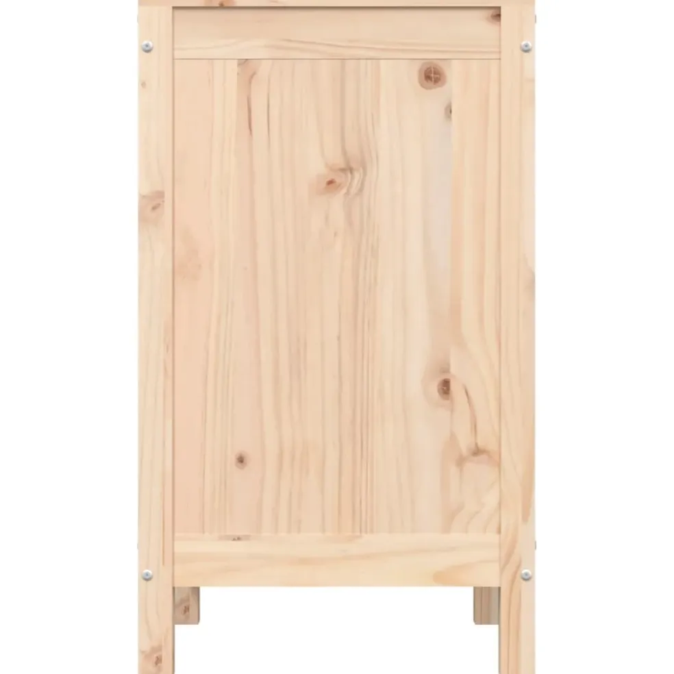 vidaXL Wasmand 44x44x76 cm massief grenenhout