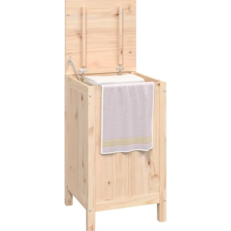 vidaXL Wasmand 44x44x76 cm massief grenenhout