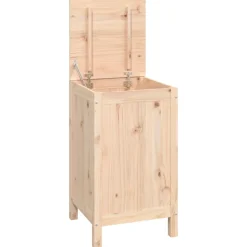 vidaXL Wasmand 44x44x76 cm massief grenenhout