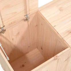vidaXL Wasmand 88,5x44x66 cm massief grenenhout