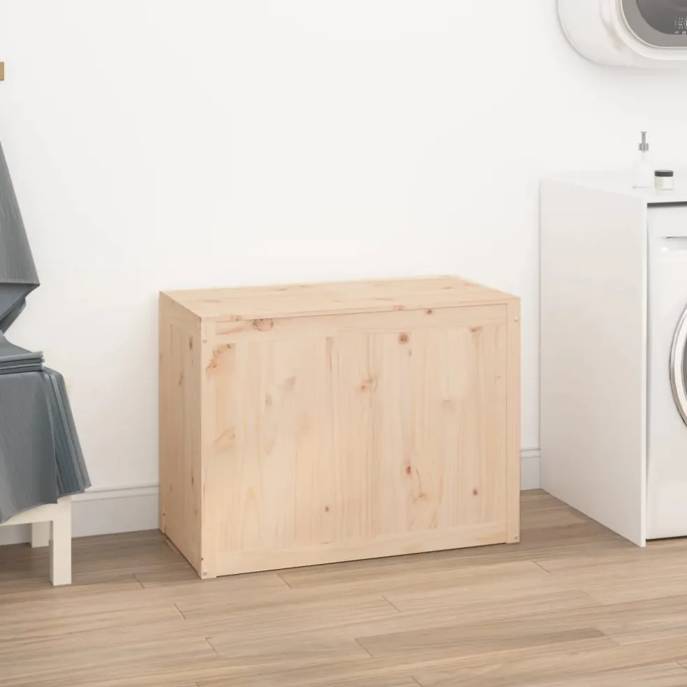 vidaXL Wasmand 88,5x44x66 cm massief grenenhout