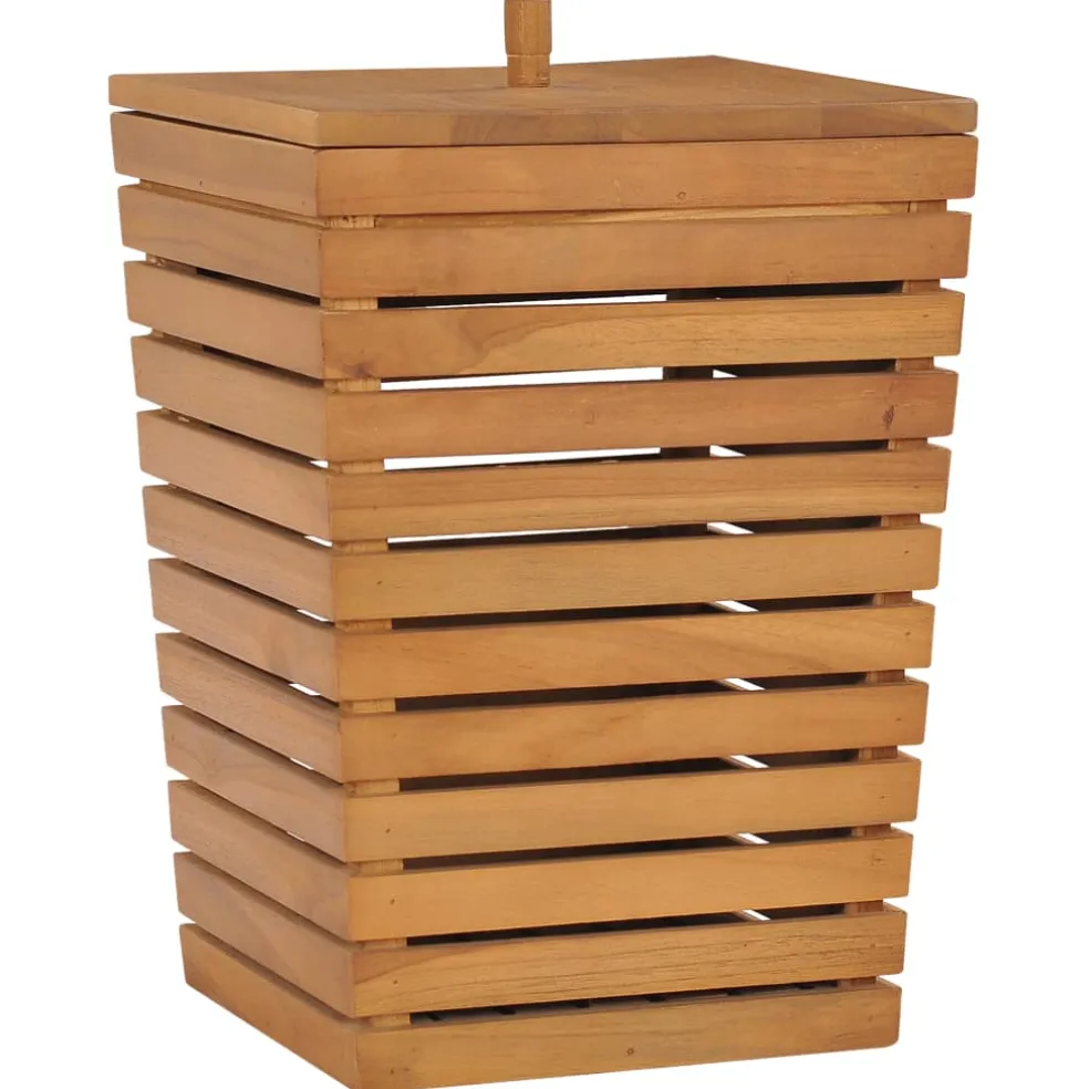 vidaXL Wasmand 30x30x45 cm massief teakhout
