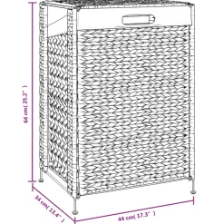 vidaXL Wasmand 44x34x64 cm waterhyacint