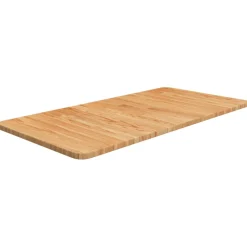 vidaXL Wastafelblad 80x40x1,5 cm behandeld massief hout donkerbruin