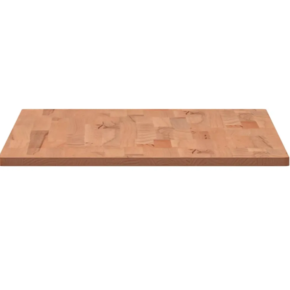 vidaXL Wastafelblad 80x40x1,5 cm massief beukenhout