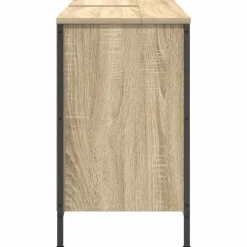 vidaXL Wastafelkast met lades 90x34,5x60 cm sonoma eikenkleurig