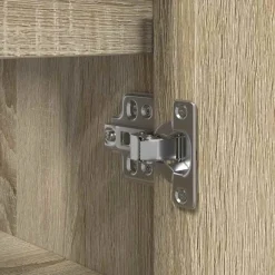 vidaXL Wastafelkast met lades 90x34,5x60 cm sonoma eikenkleurig