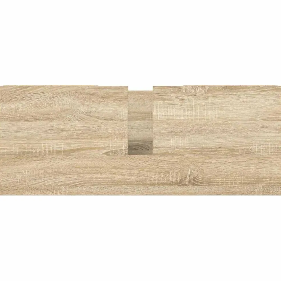 vidaXL Wastafelkast met lades 90x34,5x60 cm sonoma eikenkleurig