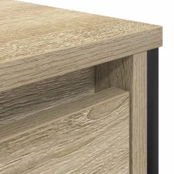 vidaXL Wastafelkast met lades 90x34,5x60 cm sonoma eikenkleurig