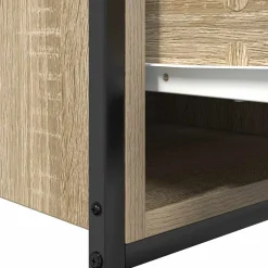 vidaXL Wastafelkast met lades 90x34,5x60 cm sonoma eikenkleurig