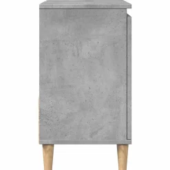 vidaXL wastafelkast 65x33x60 cm bewerkt hout betongrijs