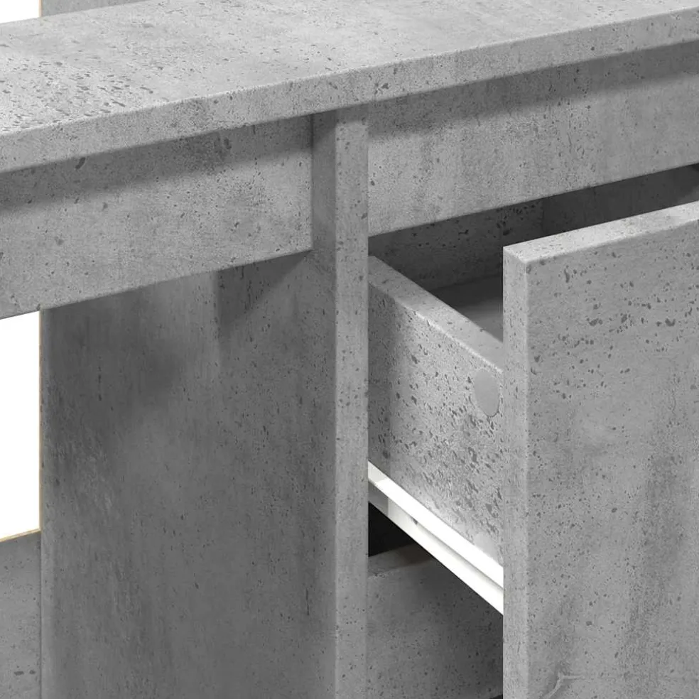vidaXL wastafelkast 65x33x60 cm bewerkt hout betongrijs