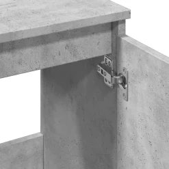 vidaXL Wastafelkast 58x33x60 cm bewerkt hout betongrijs