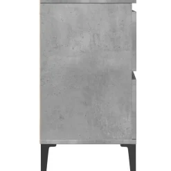 vidaXL Wastafelkast 80x33x60 cm bewerkt hout betongrijs