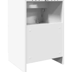 vidaXL Wastafelkast 40x37x59 cm bewerkt hout wit