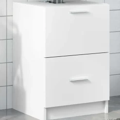 vidaXL Wastafelkast 40x37x59 cm bewerkt hout wit