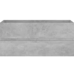 vidaXL Wastafelkast 100x38,5x45 cm bewerkt hout betongrijs