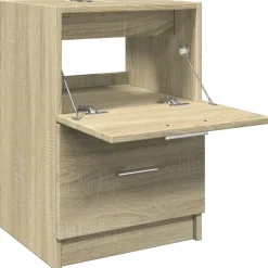 vidaXL Wastafelkast 40x37x59 cm bewerkt hout sonoma eikenkleurig