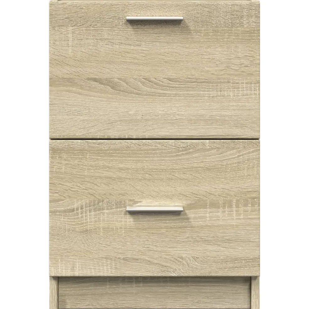 vidaXL Wastafelkast 40x37x59 cm bewerkt hout sonoma eikenkleurig