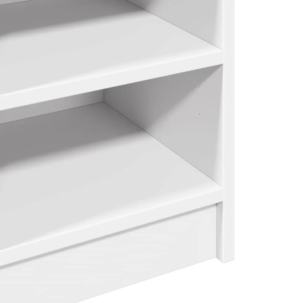 vidaXL Wastafelkast 90x29x55 cm bewerkt hout wit