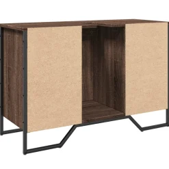 vidaXL Wastafelkast 91x35x60 cm bewerkt hout bruin eikenkleurig