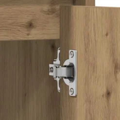 vidaXL Wastafelkast 60x33x60 cm bewerkt hout artisanaal eikenkleurig
