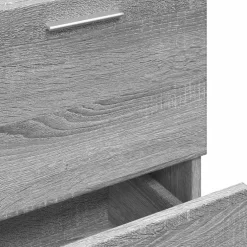 vidaXL Wastafelkast 40x37x59 cm bewerkt hout grijs sonoma eikenkleurig