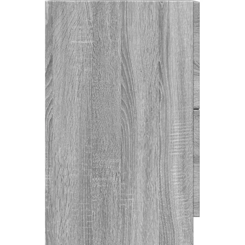 vidaXL Wastafelkast 40x37x59 cm bewerkt hout grijs sonoma eikenkleurig