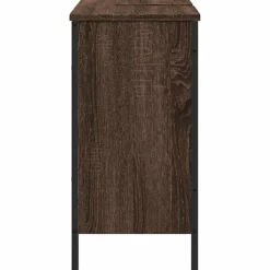 vidaXL Wastafelkast 80x30x60 cm bewerkt hout bruin eikenkleurig