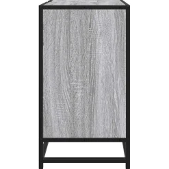 vidaXL Wastafelkast 65x33x60 cm bewerkt hout grijs sonoma eikenkleurig