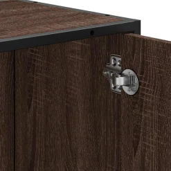 vidaXL Wastafelkast 65x33x60 cm bewerkt hout bruin eikenkleur