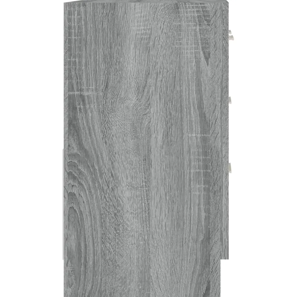vidaXL Wastafelkast 63x30x54 cm bewerkt hout grijs sonoma eikenkleurig