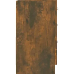 vidaXL Wastafelkast 63x30x54 cm bewerkt hout gerookt eikenkleurig