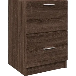 vidaXL Wastafelkast 40x37x59 cm bewerkt hout bruin eikenkleurig