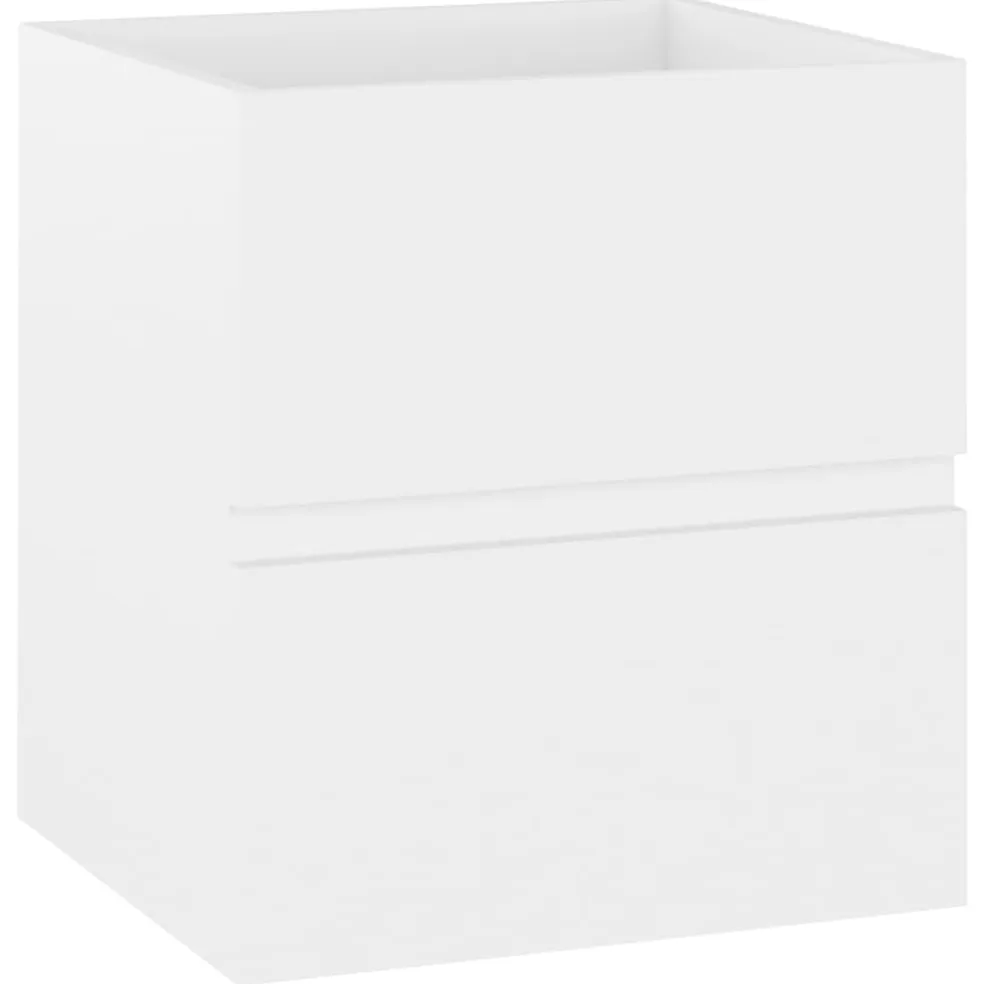vidaXL Wastafelkast 41x38,5x45 cm bewerkt hout wit
