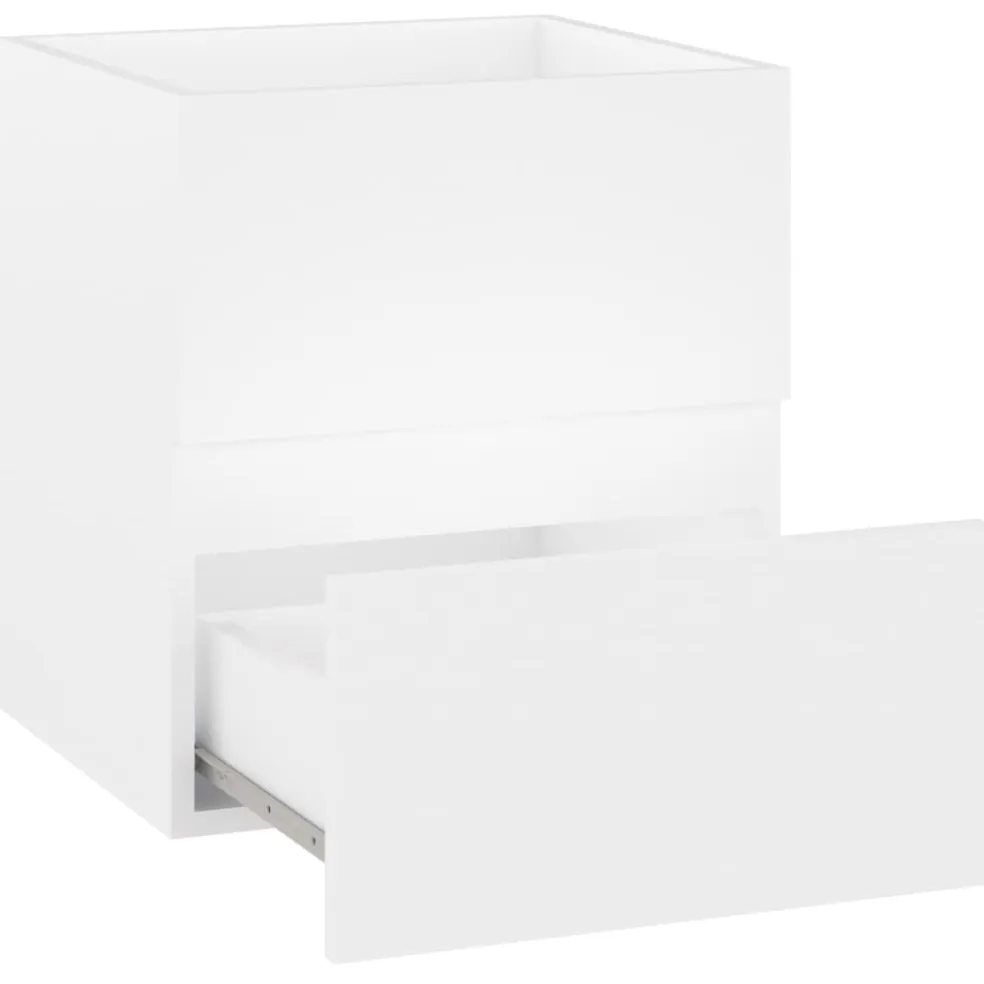 vidaXL Wastafelkast 41x38,5x45 cm bewerkt hout wit
