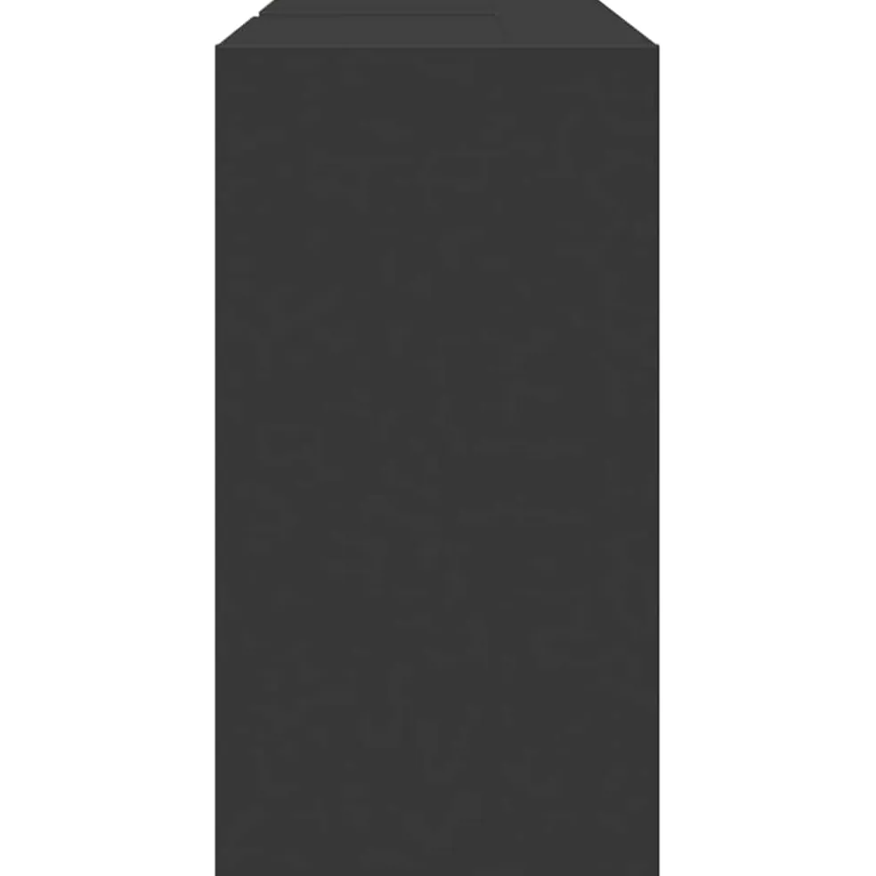 vidaXL Wastafelkast 90x29x55 cm bewerkt hout zwart