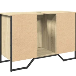 vidaXL Wastafelkast 91x35x60 cm bewerkt hout sonoma eikenkleurig