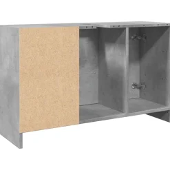 vidaXL Wastafelkast 90x29x55 cm bewerkt hout betongrijs