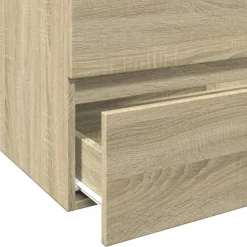 vidaXL Wastafelkast 60x38,5x45 cm spaanplaat sonoma eikenkleurig