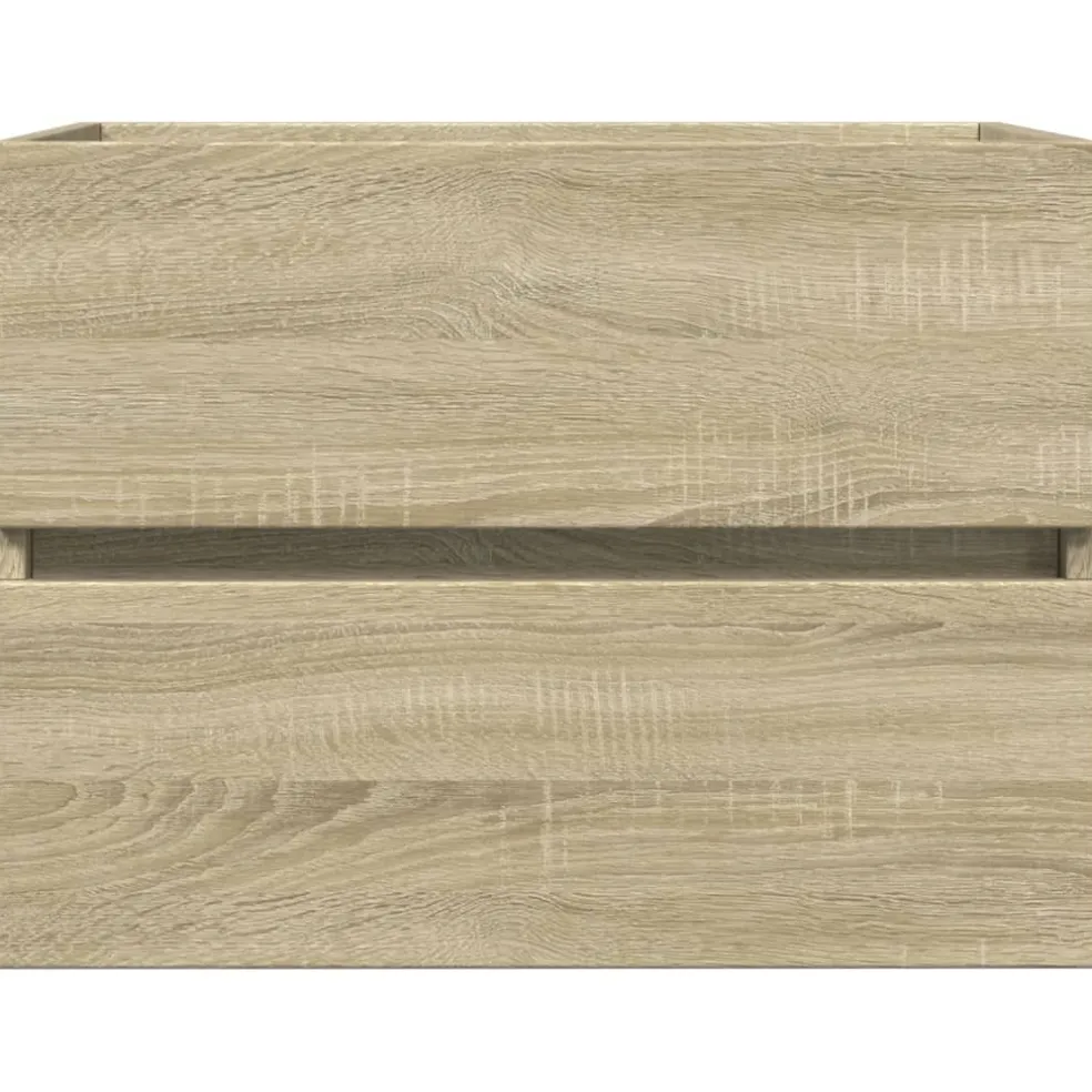 vidaXL Wastafelkast 60x38,5x45 cm spaanplaat sonoma eikenkleurig