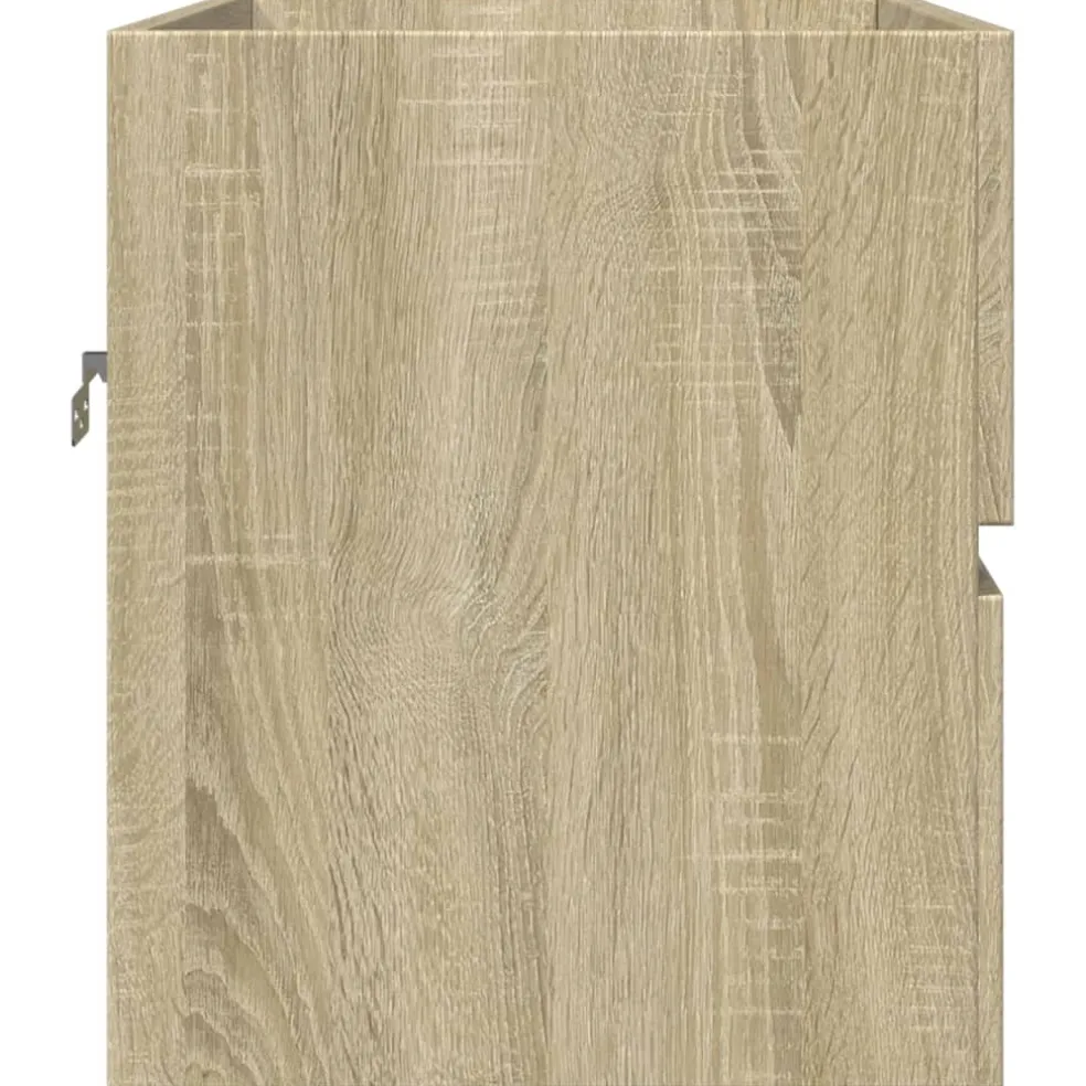vidaXL Wastafelkast 60x38,5x45 cm spaanplaat sonoma eikenkleurig