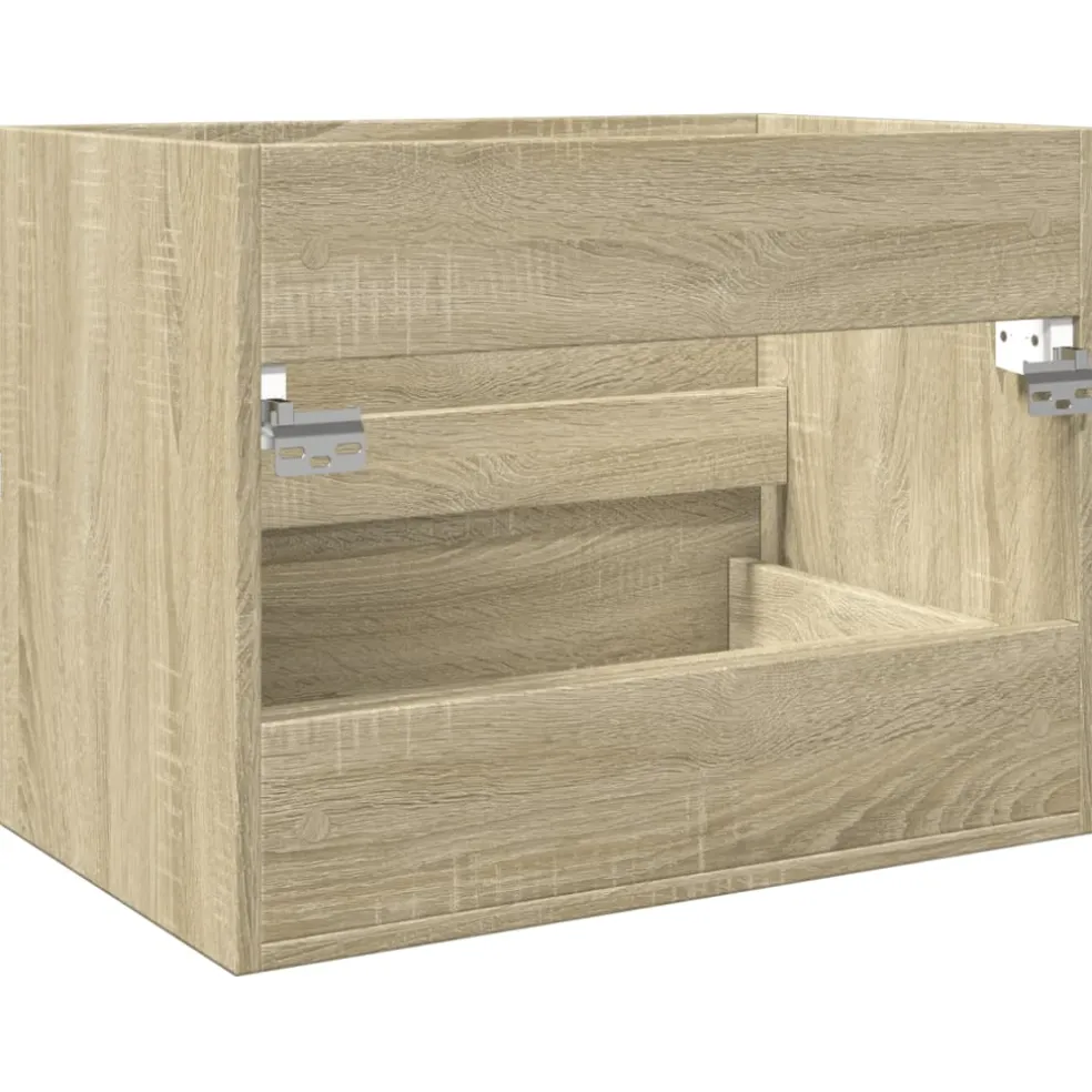vidaXL Wastafelkast 60x38,5x45 cm spaanplaat sonoma eikenkleurig