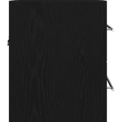 vidaXL Wastafelkast 60x38,5x48 cm spaanplaat zwart eikenkleurig