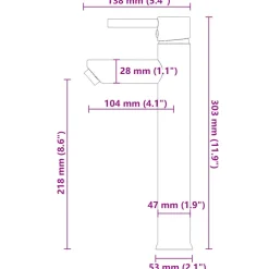 vidaXL Wastafel met kraan en pop-up afvoer gehard glas bruin