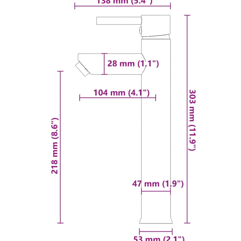 vidaXL Wastafel met kraan en pop-up afvoer gehard glas bruin