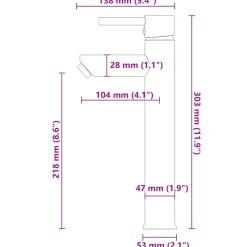 vidaXL Wastafel met kraan en pop-up afvoer gehard glas goudkleurig