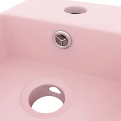 vidaXL Wastafel met overloop keramiek matroze