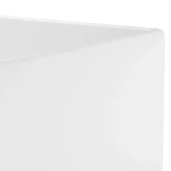 vidaXL Wastafel met overloop keramiek matwit
